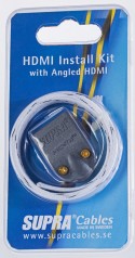 Supra HDMI Install Kit with angled HDMI hos Hages.se