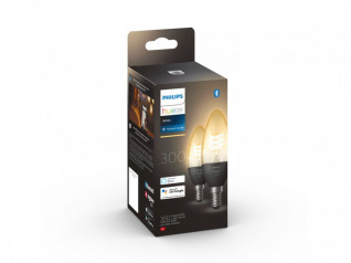 Philips Hue White Filament E14 Candle B39 2-pack hos Hages.se